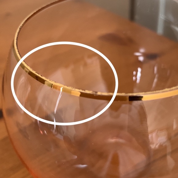 Set/ 2 Anthropologie Stemless Wine Glasses - Picture 6 of 6